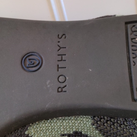 Rothy's Women's Size W7 The Point Green Camo Lightweight Slip On Flats China - Picture 9 of 10